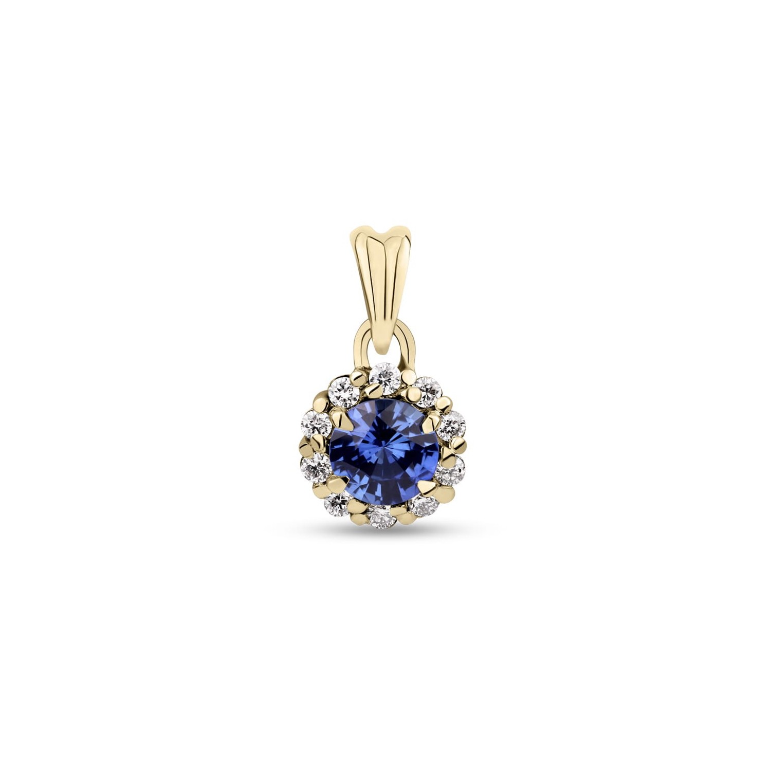 Gold pendant with brilliants "Colors 53"