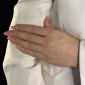 Gold ring with brilliants "Diamond strip 74"