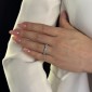 Gold ring with brilliants "Diamond strip 94"