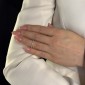 Gold ring with brilliants "Diamond strip 68"
