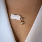 Gold pendant with brilliants "Elegance 11"