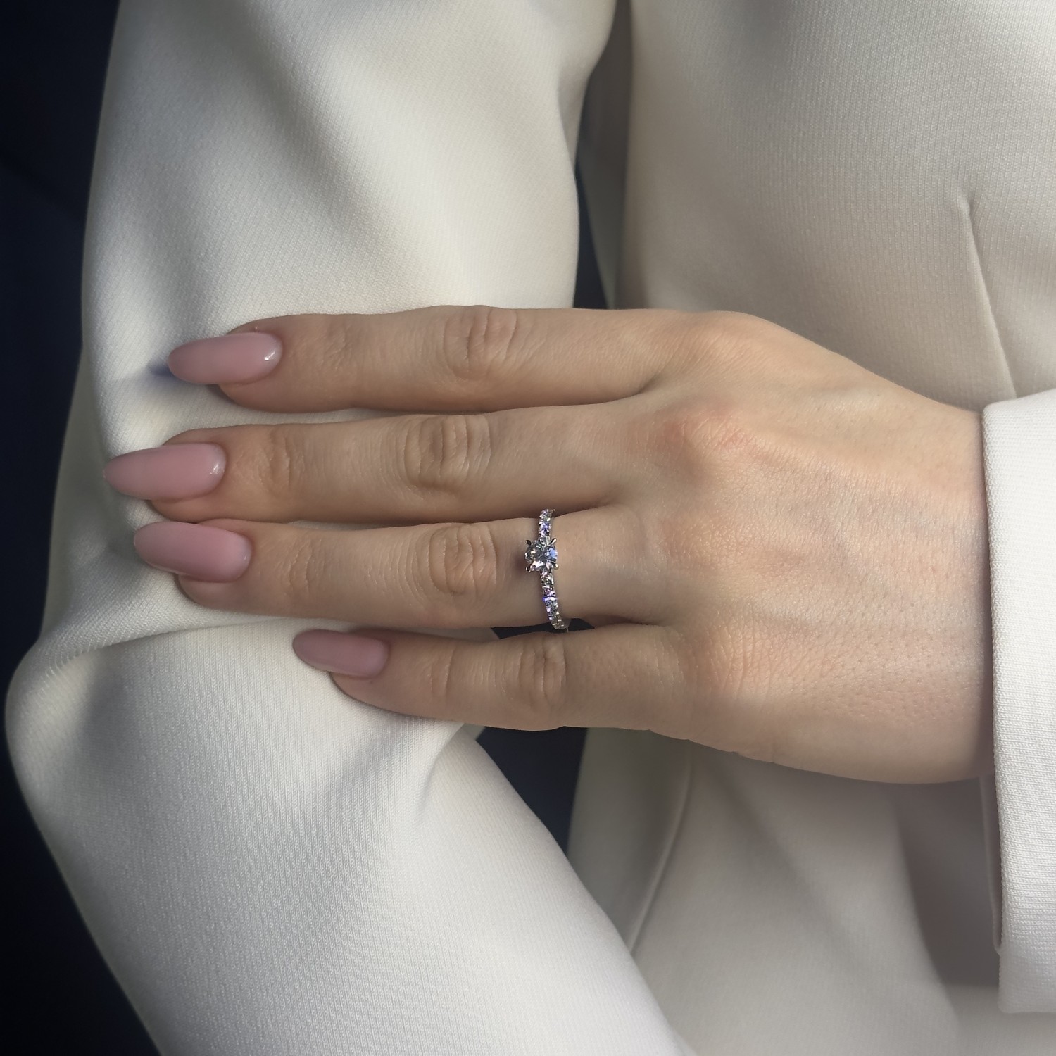 Engagment ring with brilliants "Grace 91"
