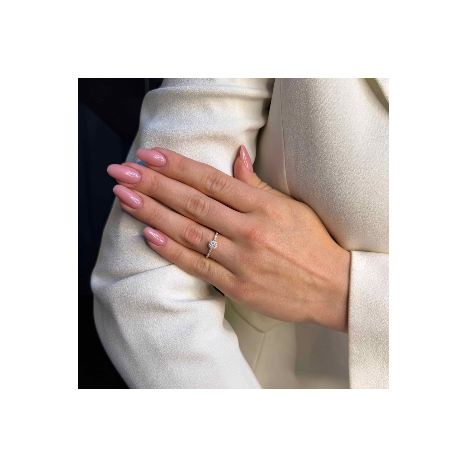 Gold ring with brilliants "Sapphire 58"