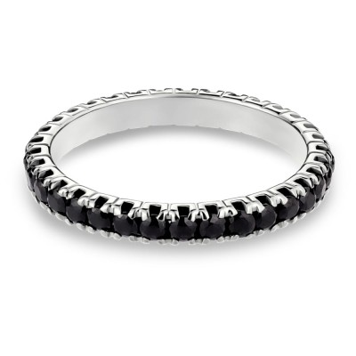 Gold ring with brilliants "Diamond strip 34"