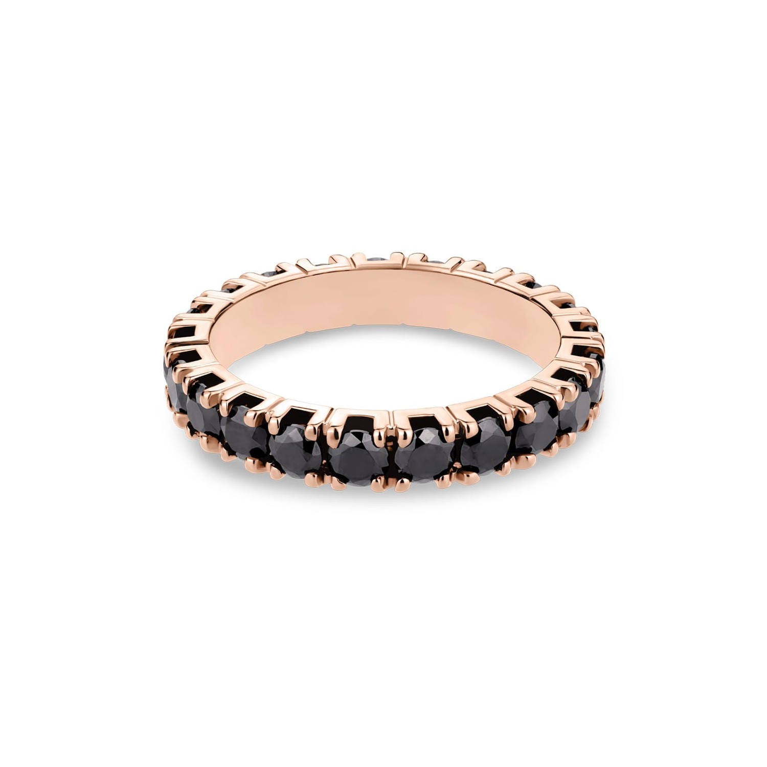 Gold ring with brilliants "Diamond strip 102"