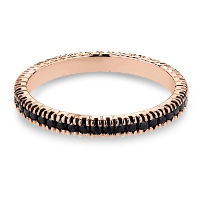 Gold ring with brilliants "Diamond strip 111"