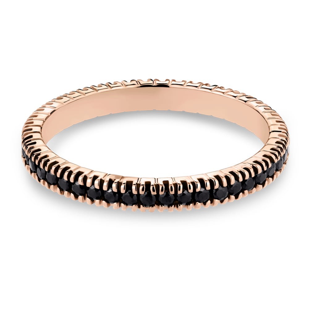 Gold ring with brilliants "Diamond strip 111"