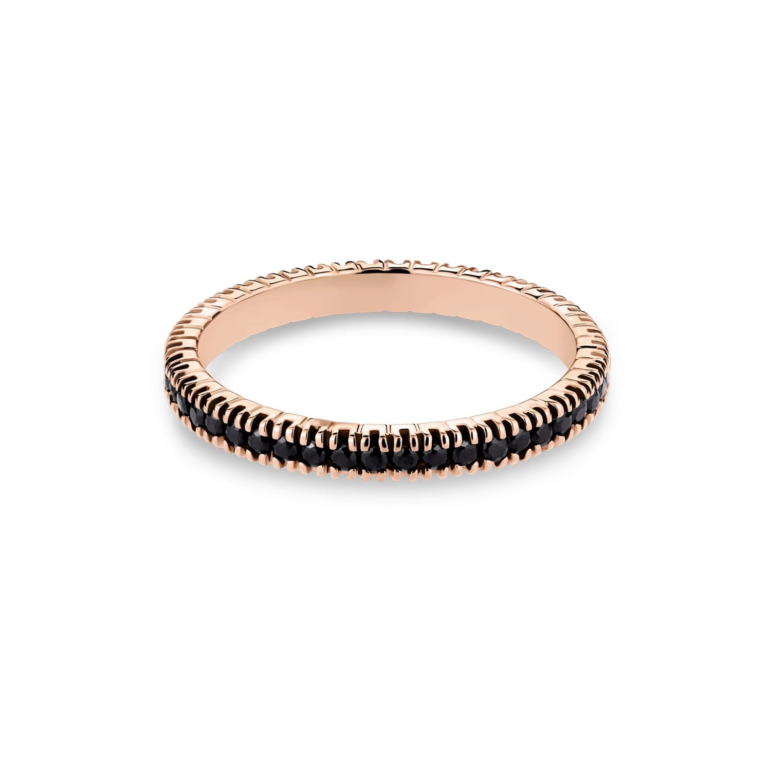 Gold ring with brilliants "Diamond strip 111"