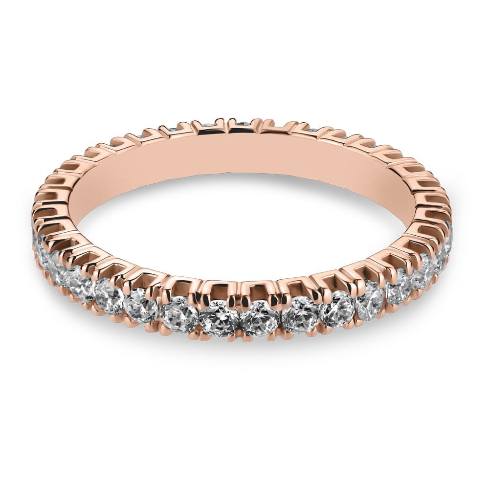 Gold ring with brilliants "Diamond strip 105"