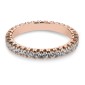 Gold ring with brilliants "Diamond strip 105"