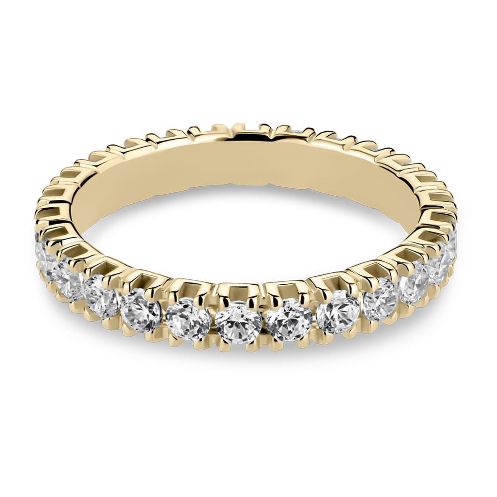 Gold ring with brilliants "Diamond strip 113"