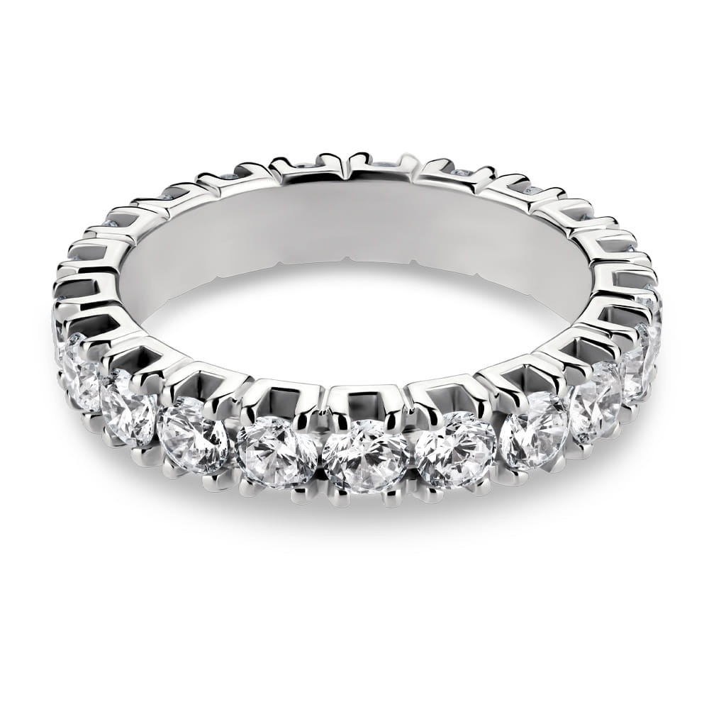 Gold ring with brilliants "Diamond strip 118"