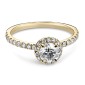 Engagment ring with brilliants "Bouquet of diamonds 23"