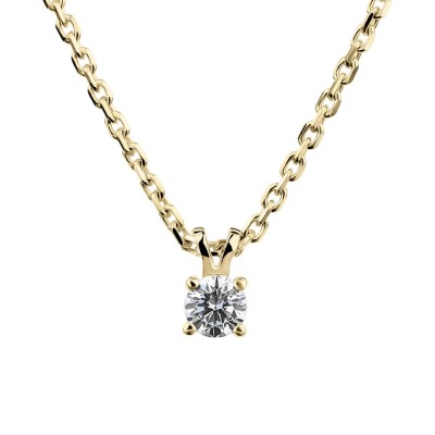 Gold pendant with brilliant "Classic 27"