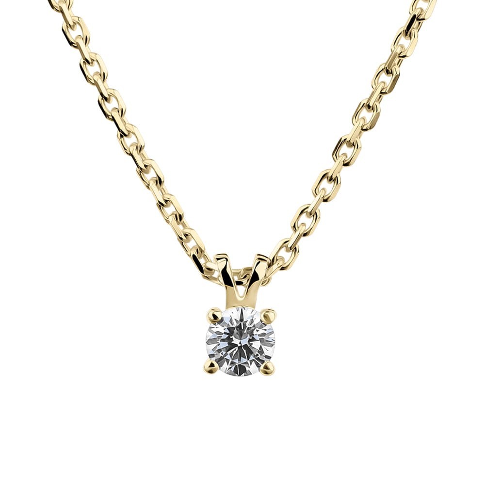 Gold pendant with brilliant "Classic 27"