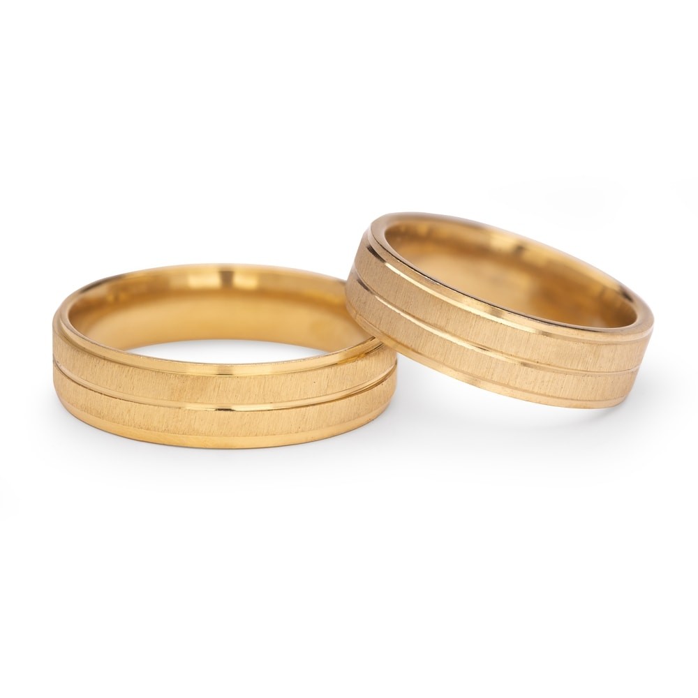 Gold wedding rings "VMA 5"