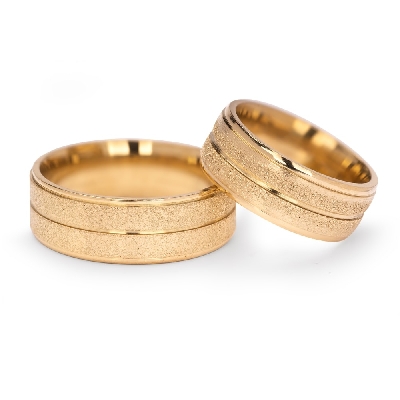 Auksiniai vestuviniai žiedai "VM124"