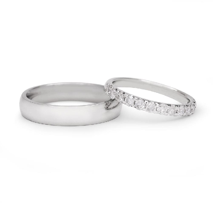 Golden wedding rings with diamonds "VKA 138"