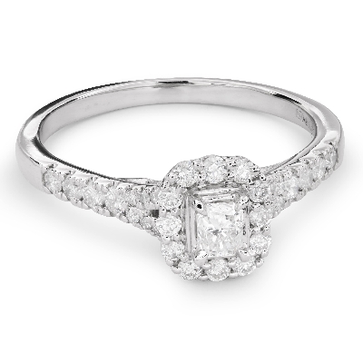 Engagement ring with diamonds "Unforgettable 14"