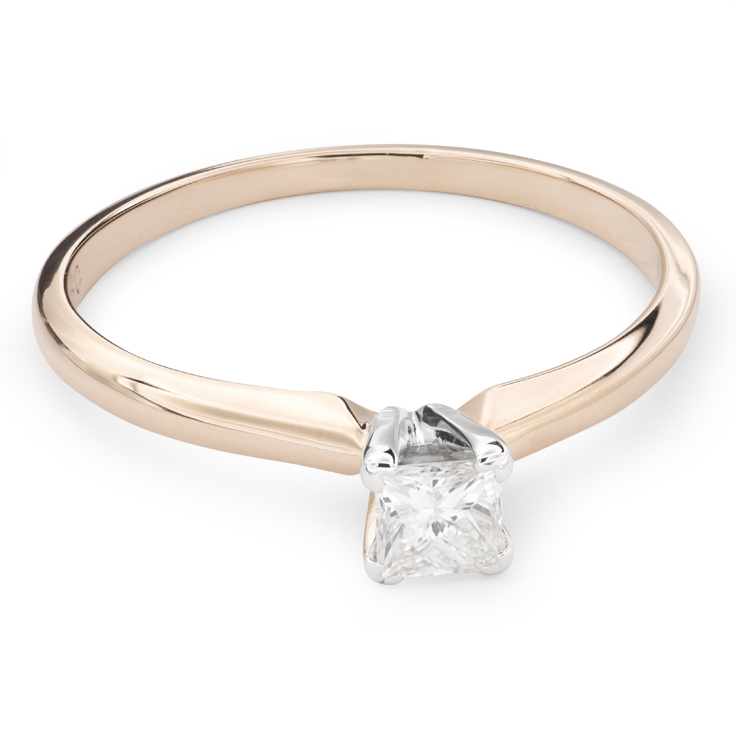 Auksinis žiedas su Deimantais "Princesė 55"