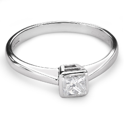 Žiedas su deimantu "Princesė 65"