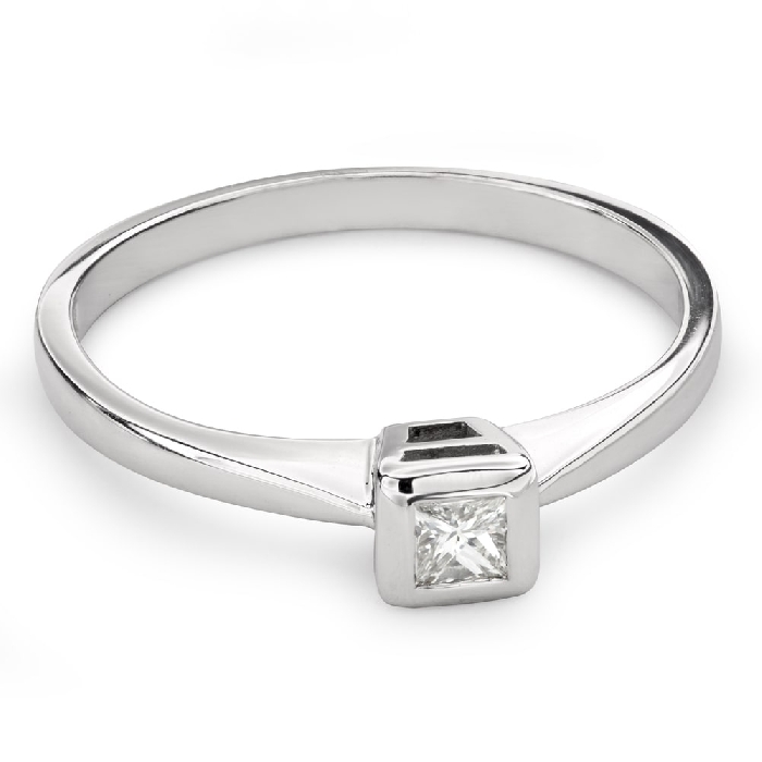 Engagement ring with diamond "Princess 73"