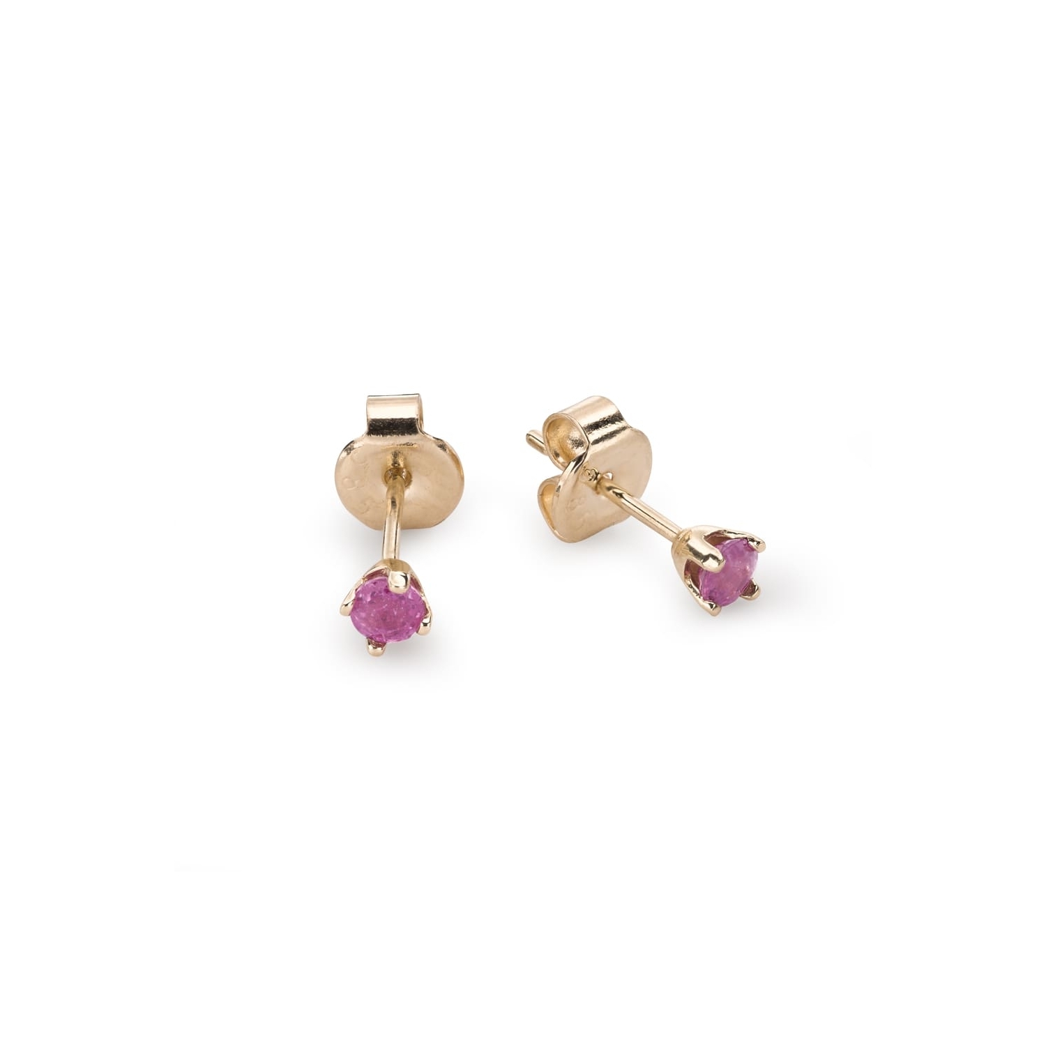 Gold earrings with gemstones "Colors 70"
