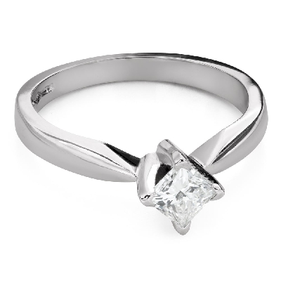Sužadėtuvių žiedas su deimantu "Princesė 99"