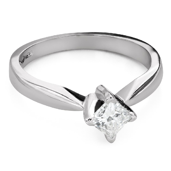 Engagement ring with diamond "Princess 99"