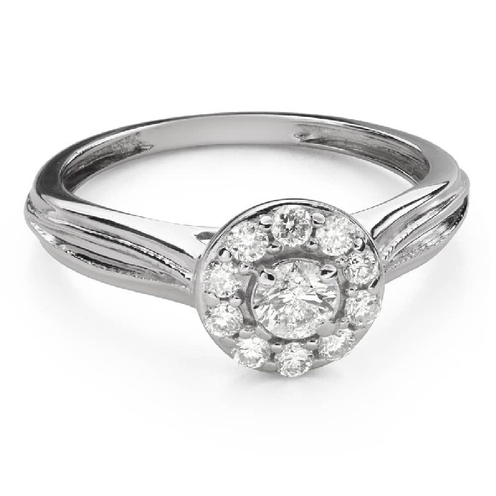Engagement ring with brilliant "Diamond flower 50"
