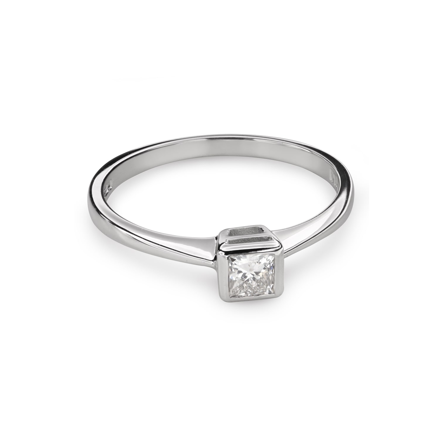 Engagement ring with diamond "Princess 80"
