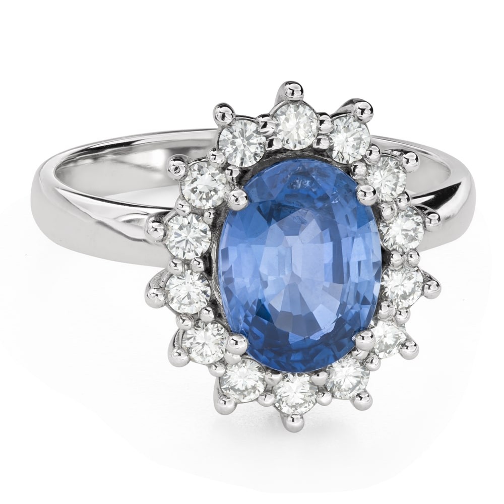 Engagement ring with gemstones "Colors 16"