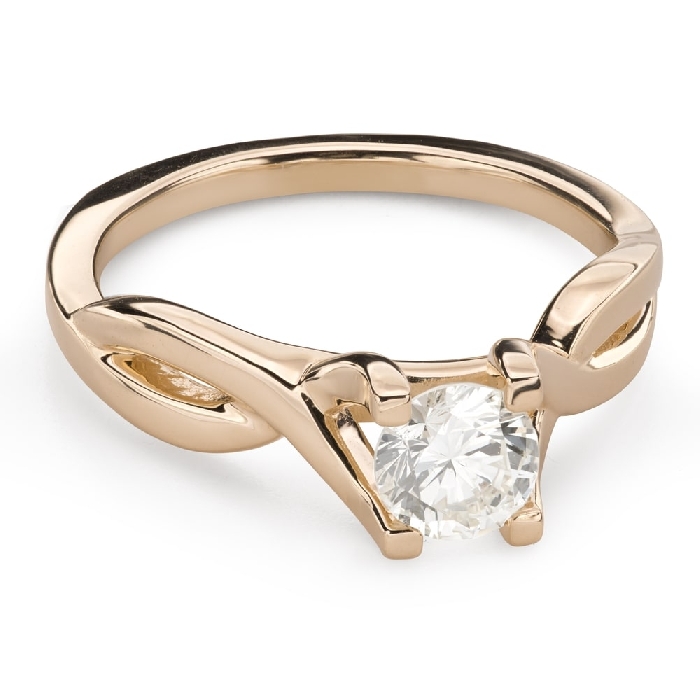 Engagement ring with brilliant "Intertwined destinies 67"