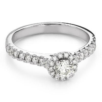 Engagment ring with brilliants "Bouquet of diamonds 60"