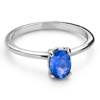 Engagement ring with gemstones "Sapphire 55"