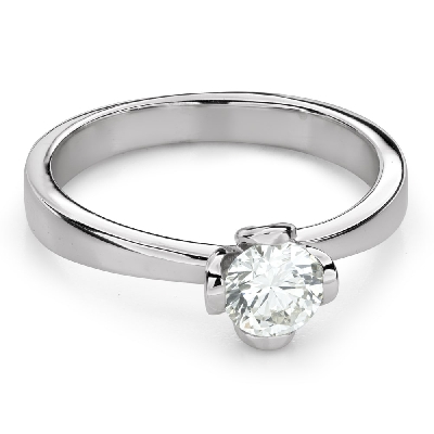 Engagment ring with brilliants "Flower 29"