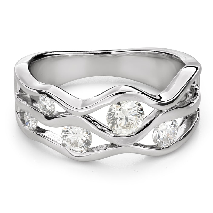 Engagment ring with brilliants "Crown 25"