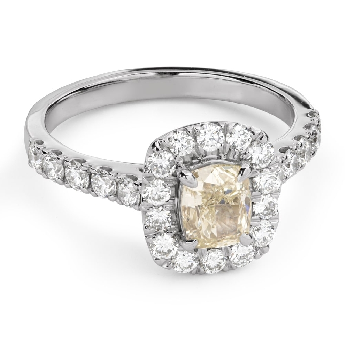 Engagement ring with diamonds "Grace 204"