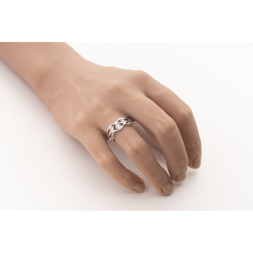 Žiedas su briliantais "Karūna 1"
