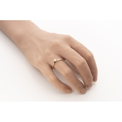 Auksinis žiedas su briliantais "Meilės glėbyje 175"