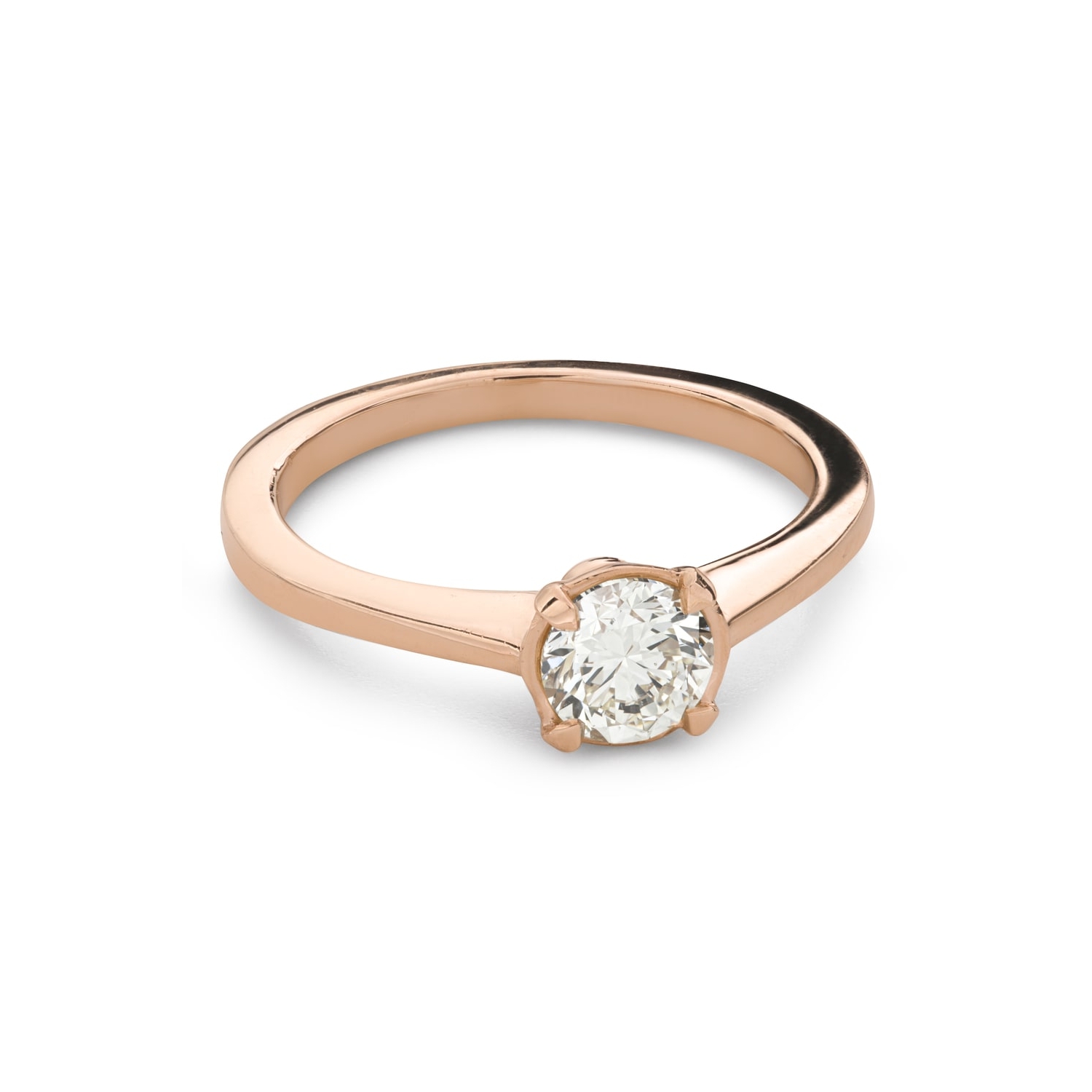 Gold ring with brilliant diamond "Unforgettable 67"