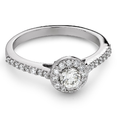 Engagment ring with brilliants "Grace 206"