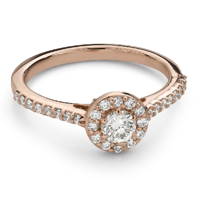 Engagment ring with brilliants "Grace 223"