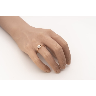 Engagment ring with brilliants "Diamond flower 65"