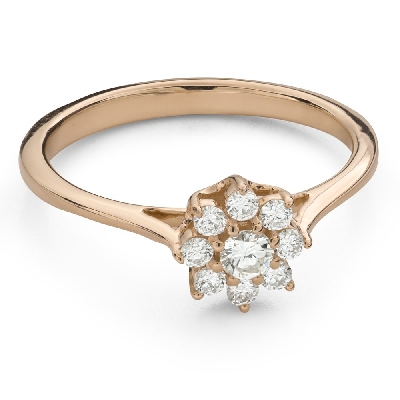 Engagment ring with brilliants "Grace 235"