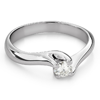 Engagement ring with brilliant "In love 114"