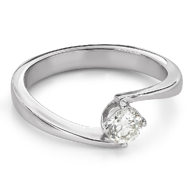 Engagement ring with brilliant "In love 119"
