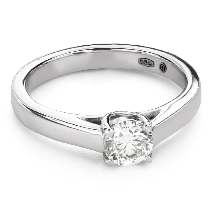 Engagement ring with brilliant "Intertwined destinies 116"