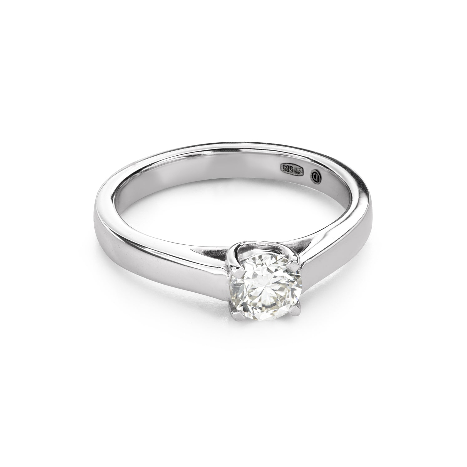 Engagement ring with brilliant "Intertwined destinies 116"