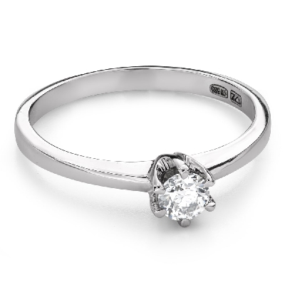 Engagement ring with brilliant "The queen 219"